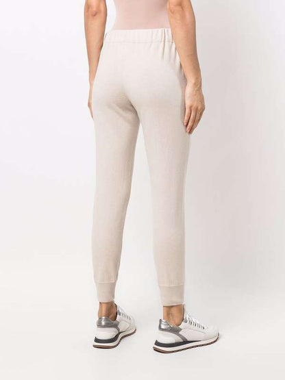 Brunello Cucinelli Beige Cashmere Joggers (Workout Pants)