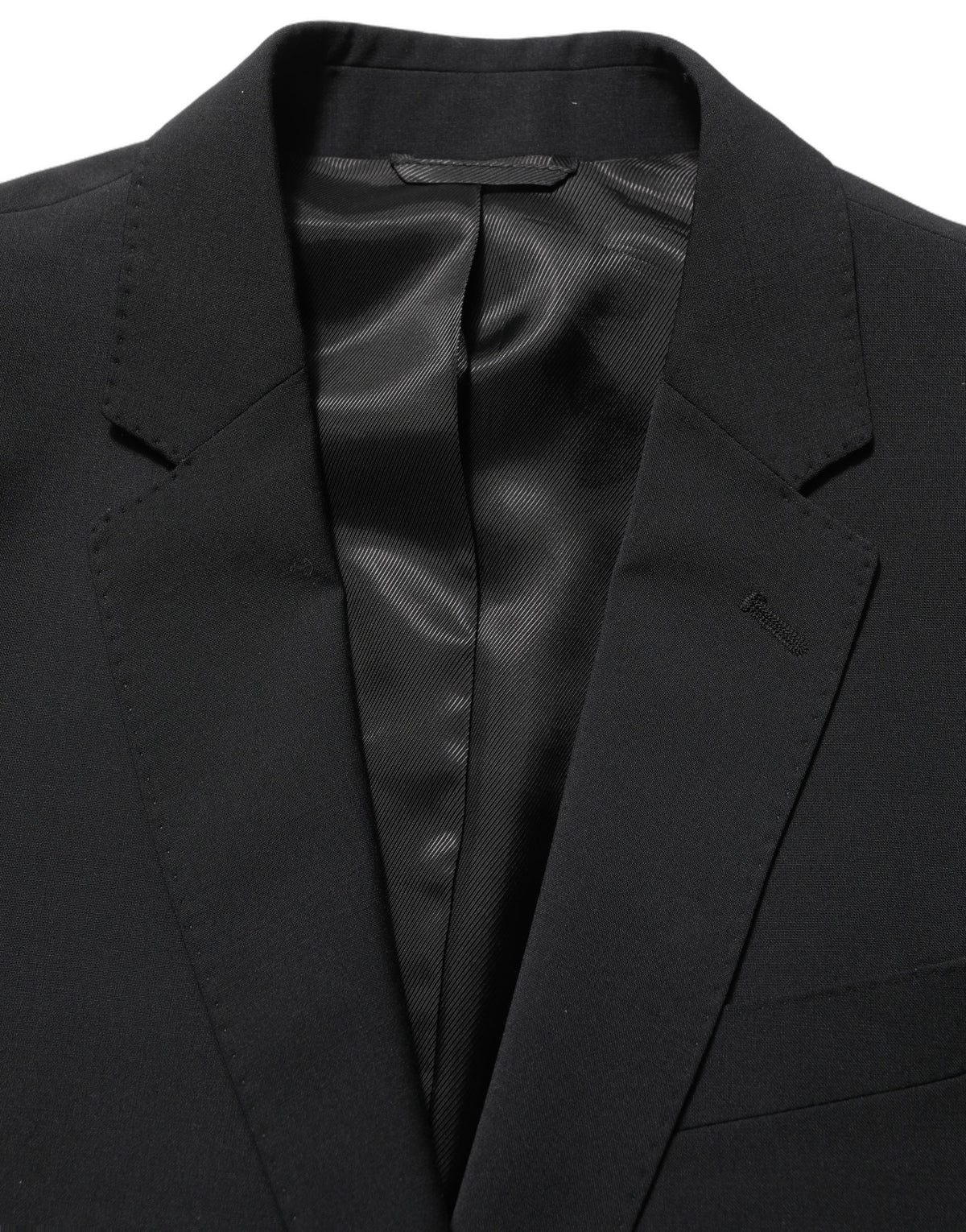 Dolce & Gabbana Men's Slim Polyester & Wool Pant Suit - Black