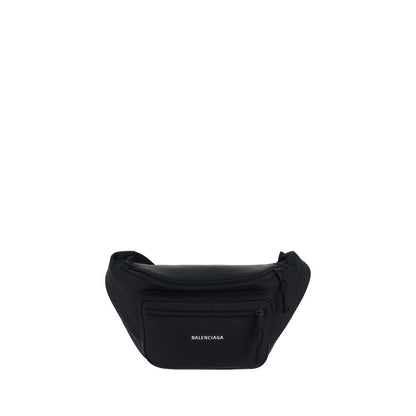 Balenciaga Black Polyester Clutch Bag
