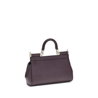 Dolce & Gabbana Brown Calf Leather Bos Taurus Shoulder Bag