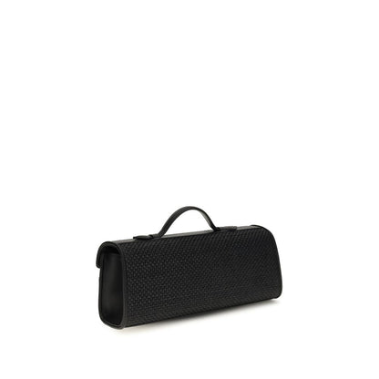 Savette Black Raffia Handbag