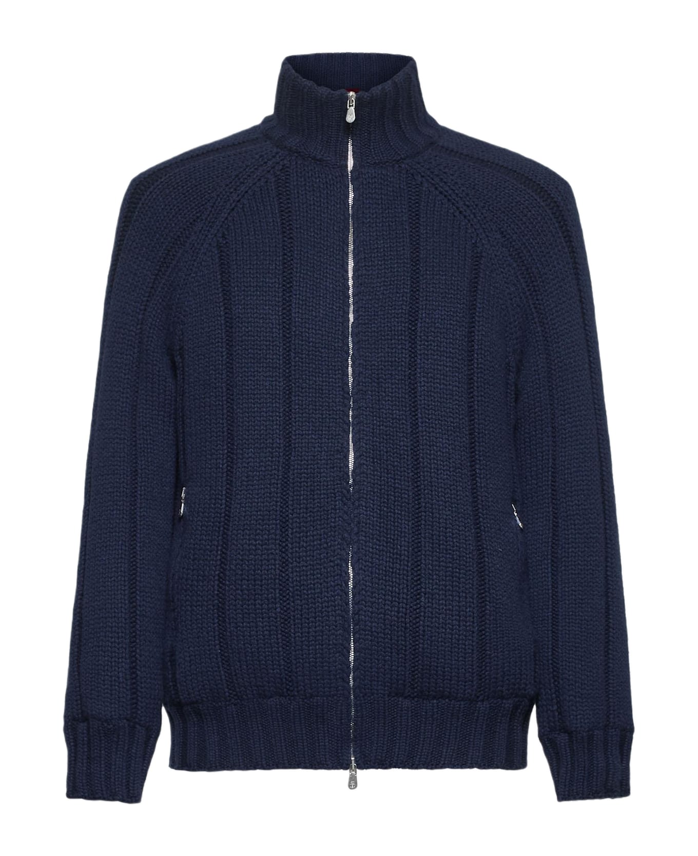 Brunello Cucinelli Blue Cashmere Jacket
