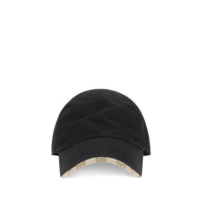 Gucci Black Cotton Cap (Baseball Hat)