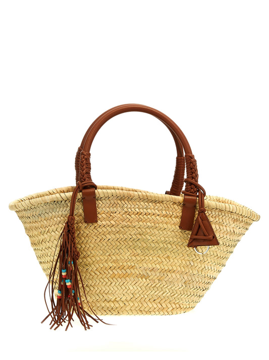 Clutch Handbag by Alanui for women in lana wool blend brown features a ornamental silhouette, showcasing a secure , ample , and ornamental handle for a sophisticated look.
