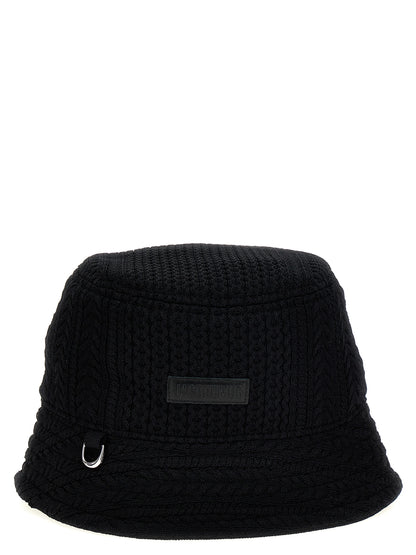 Jacquemus Black Viscose Bucket Hat