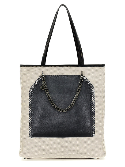 Shopper Tote Bag by Stella McCartney for women in stretch cotton modal canvas multicolor & print showcases a statuesque Falabella Stretch Cotton Modal Canvas Shopper Tote Bag design, featuring a secure hook, ample , and versatile handle for a statuesque finish.