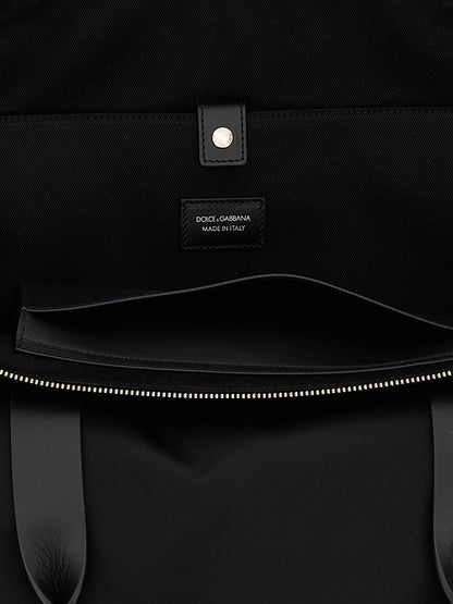 Dolce & Gabbana Black Polyamide Tote Bag