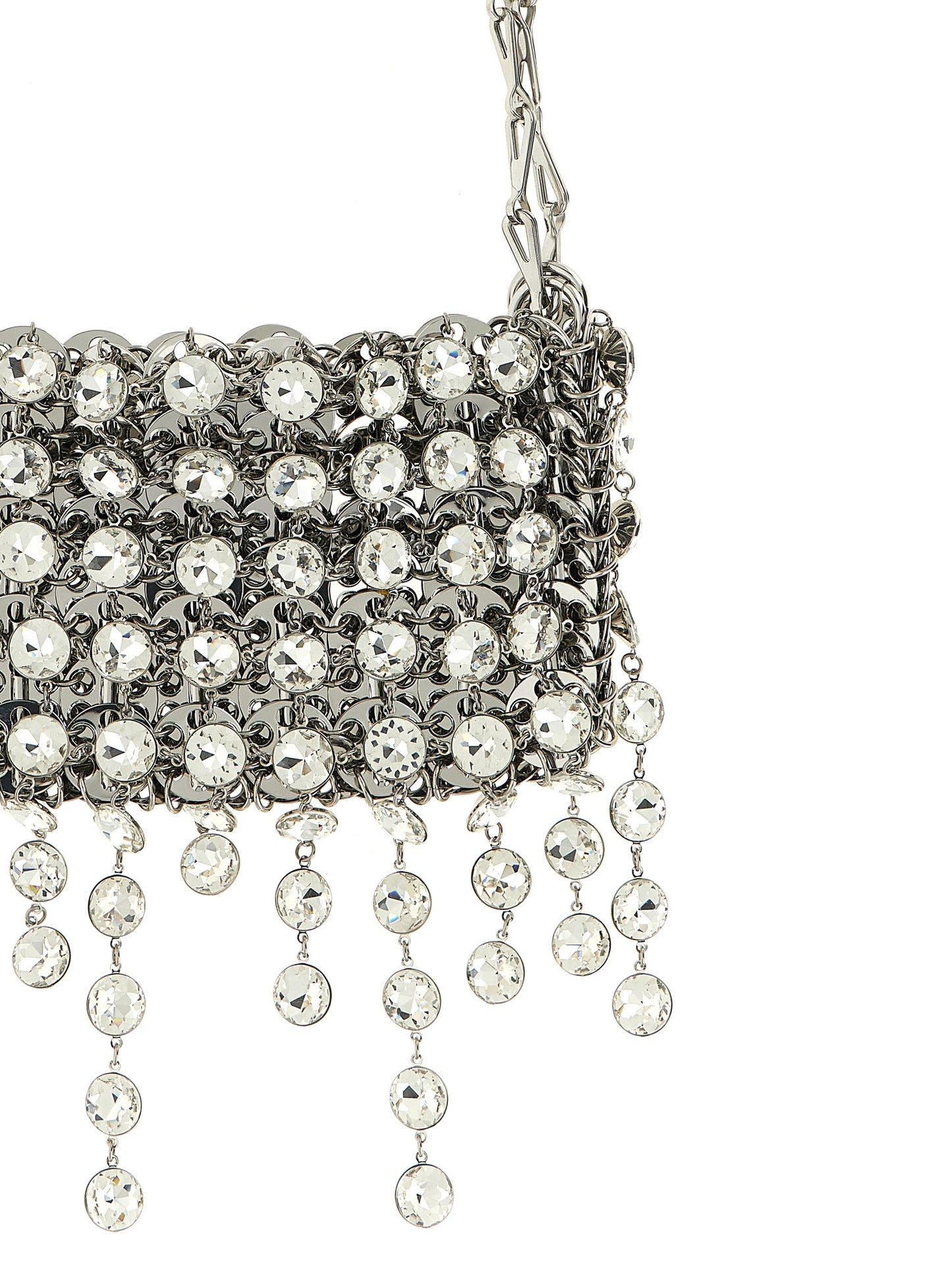 Paco Rabanne Silver Brass Shoulder Bag