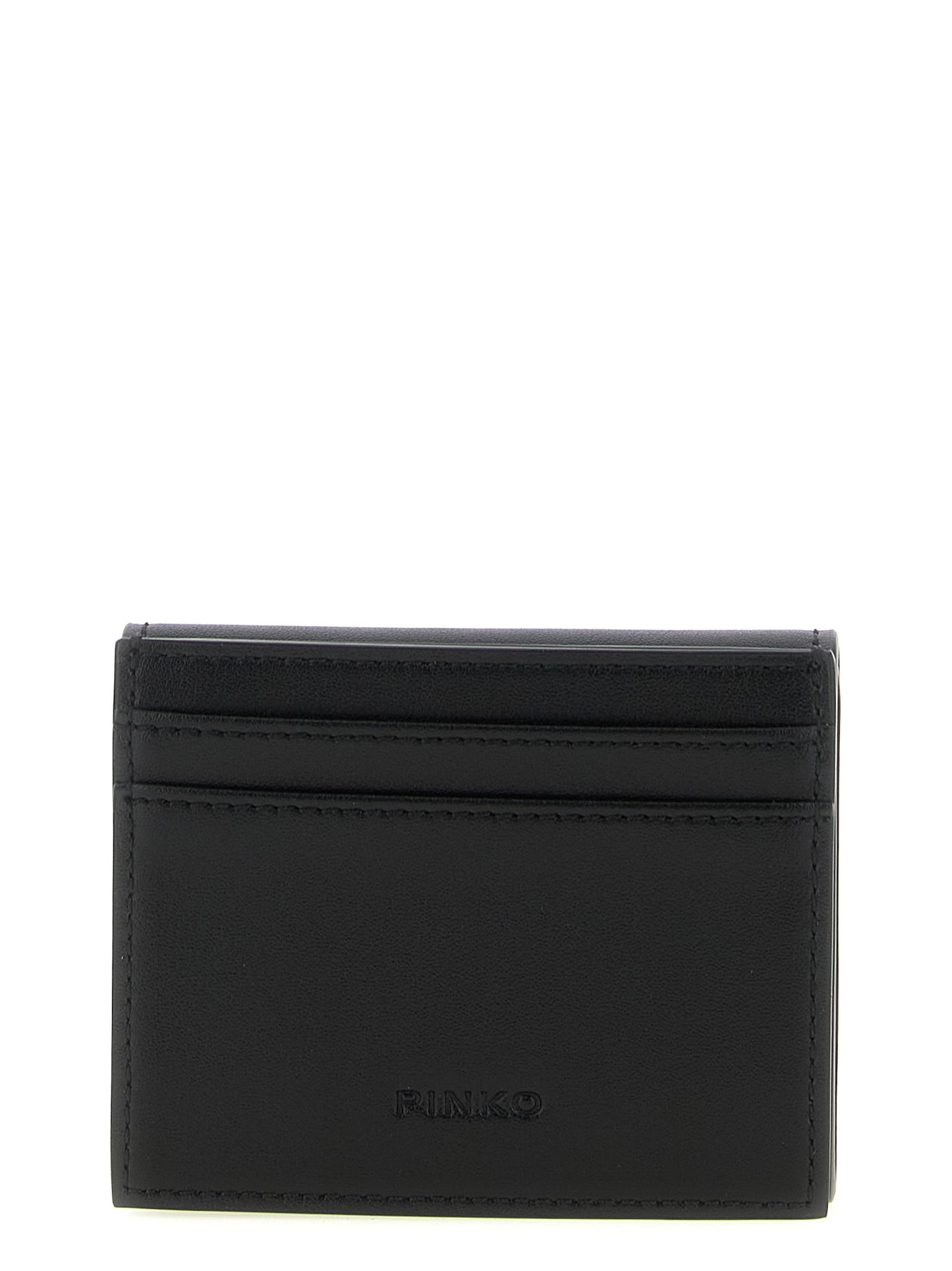 PINKO Black Cowhide Cardholder