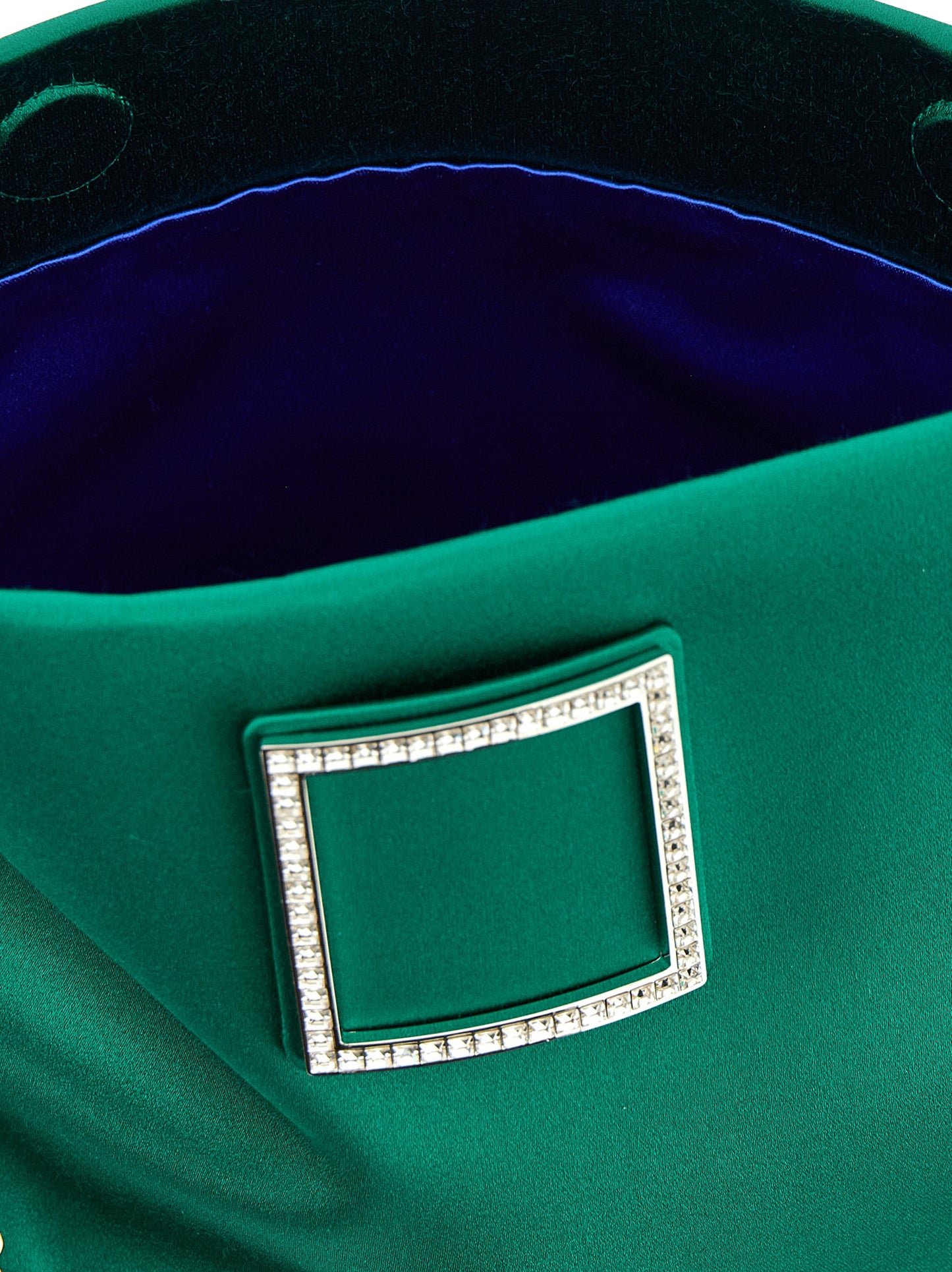 Roger Vivier Bicolor Viscose Clutch Bag