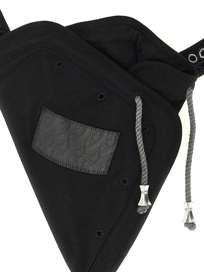 Kiko Kostadinov Black Cotton Crossbody Bag