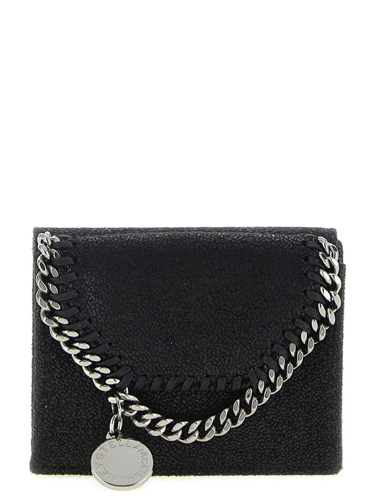Cardholder Card Case by Stella McCartney for women in goat leather & aluminium black & monogram features a polished Falabella Goat Leather & Aluminium Cardholder Card Case design with polished card-organization.