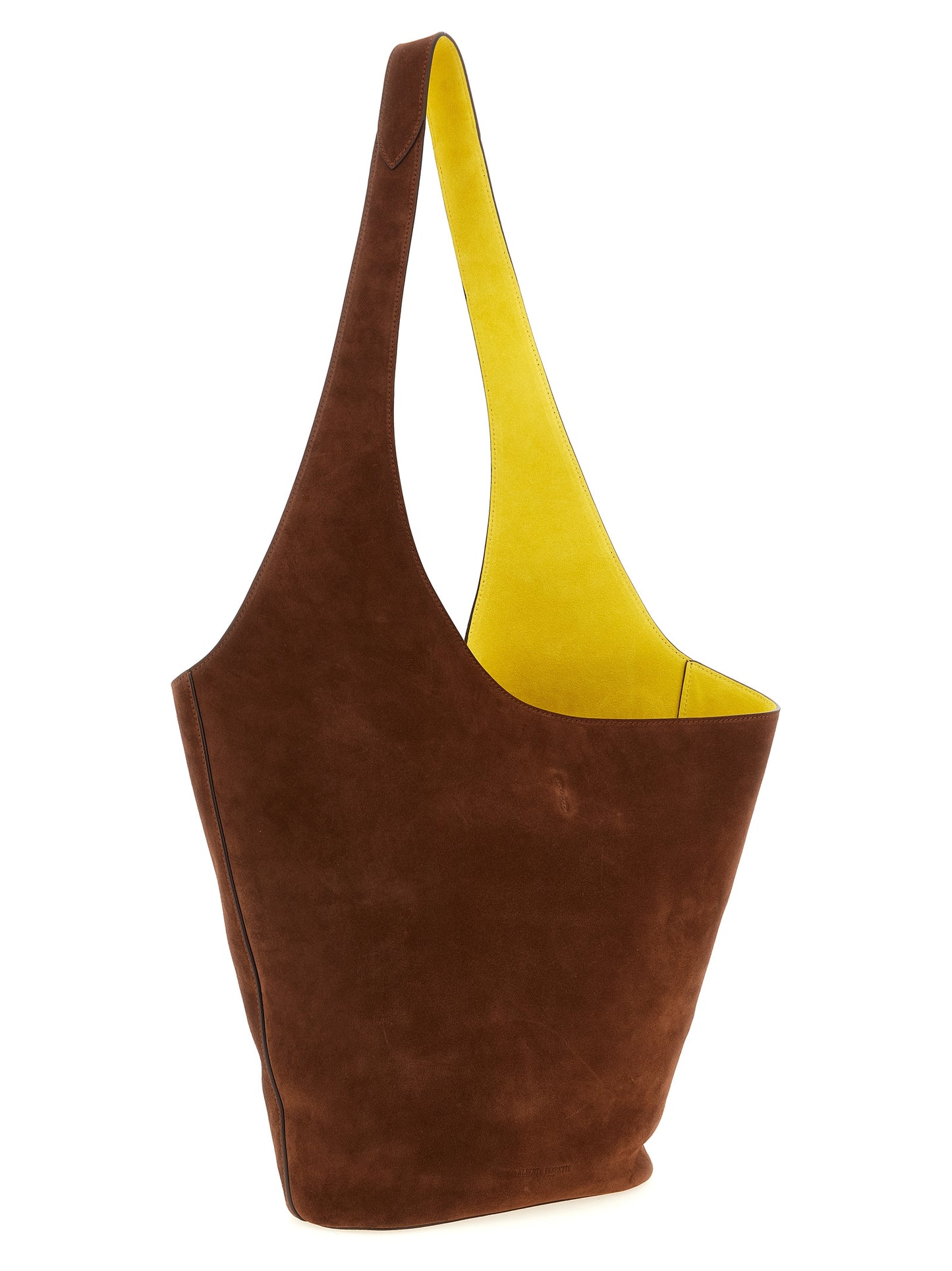 Alberta Ferretti Brown Leather Shoulder Bag