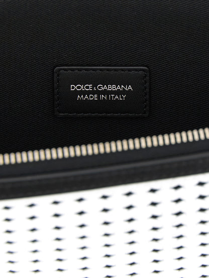 Dolce & Gabbana Bicolor Calfskin Clutch Bag