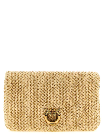PINKO Beige Polypropylene Clutch Bag