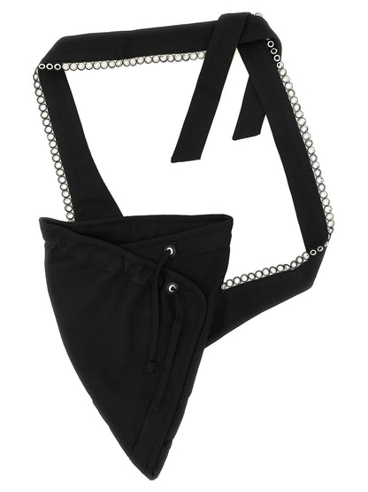 Kiko Kostadinov Black Cotton Crossbody Bag