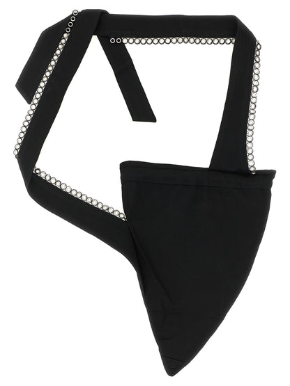Kiko Kostadinov Black Cotton Crossbody Bag