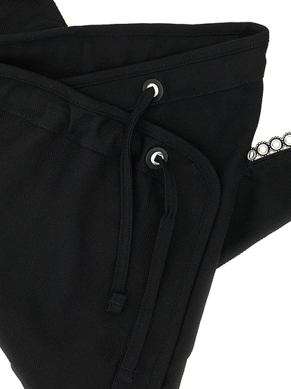 Kiko Kostadinov Black Cotton Crossbody Bag