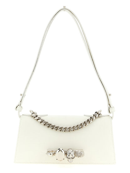 Alexander McQueen White Calfskin Shoulder Bag