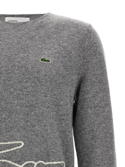 Comme Des Garçons Gray Wool Cardigan