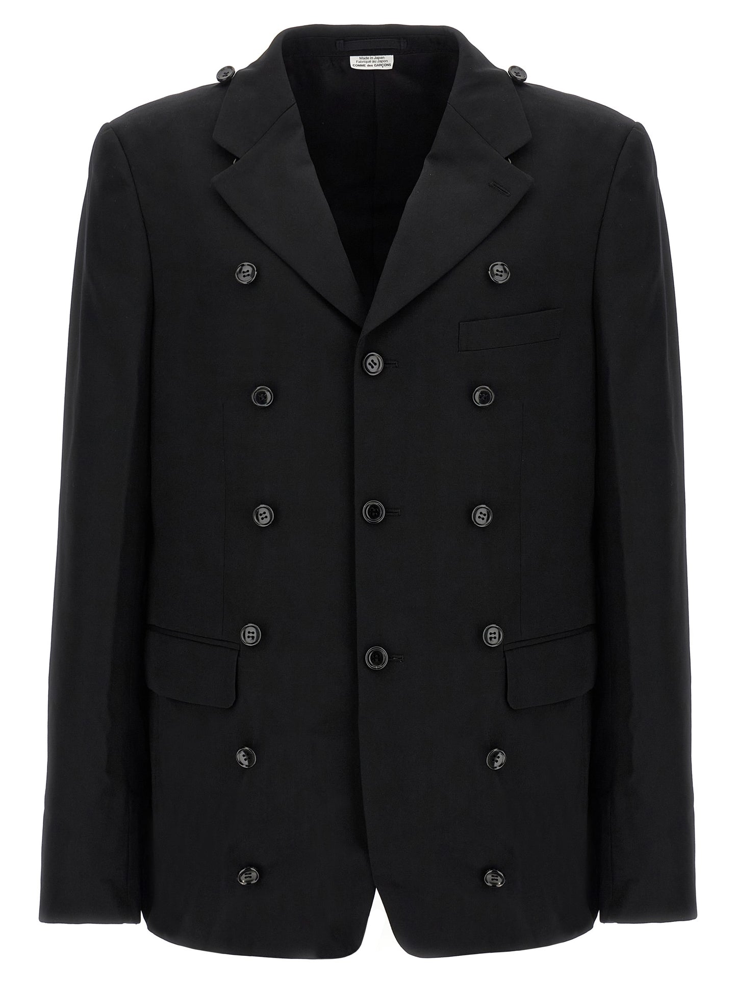 Comme Des Garçons Black Wool Coat