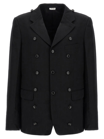 Comme Des Garçons Black Wool Coat