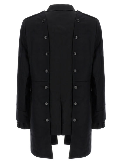 Comme Des Garçons Black Wool Coat