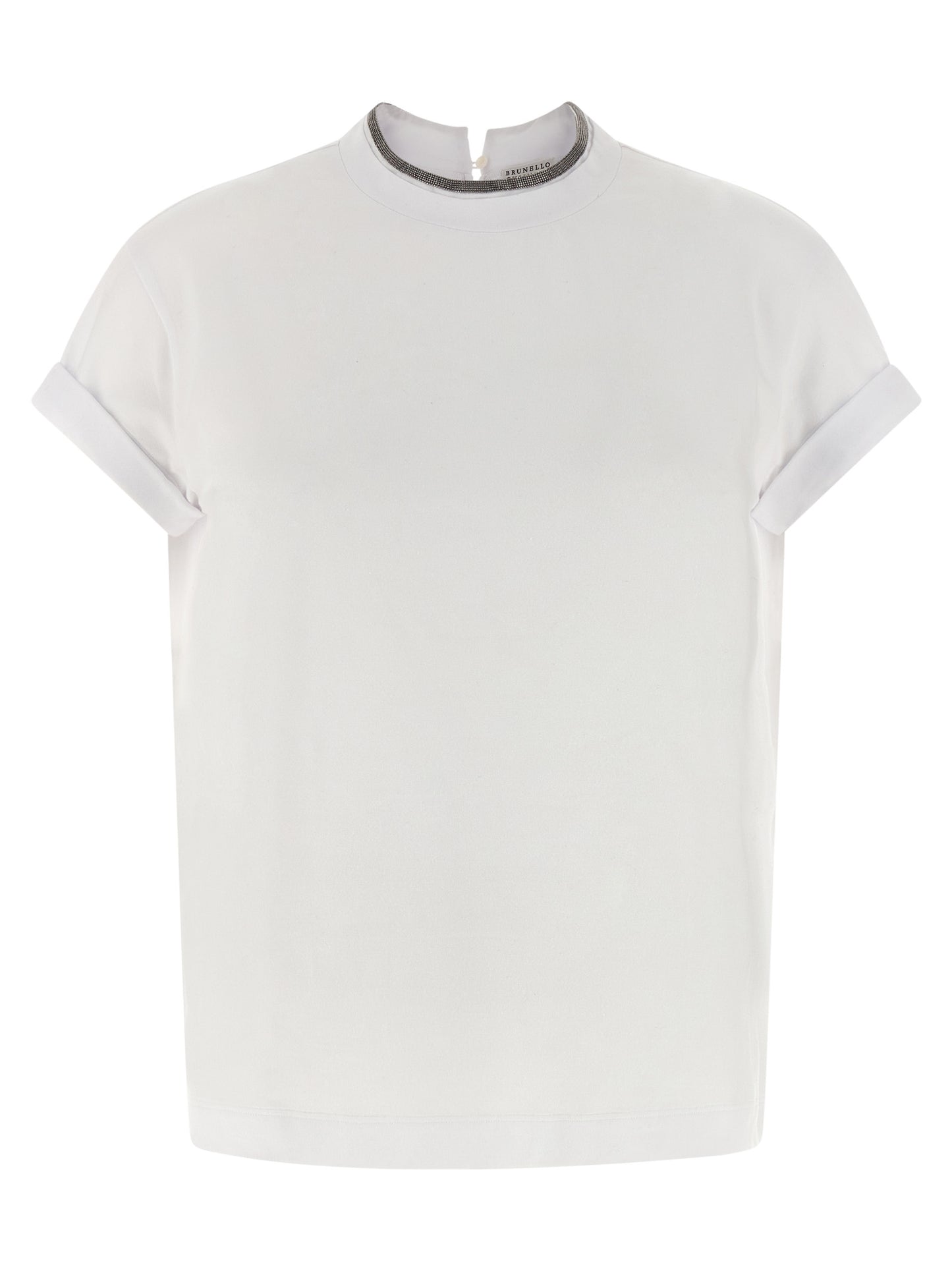 Brunello Cucinelli White Cotton T-Shirt