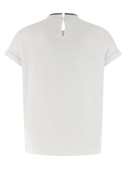 Brunello Cucinelli White Cotton T-Shirt