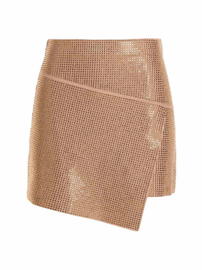 ANDREĀDAMO Beige Viscose Long Skirt