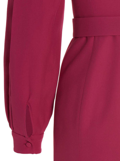 Giovanni Bedin Fuchsia Viscose Short Dress