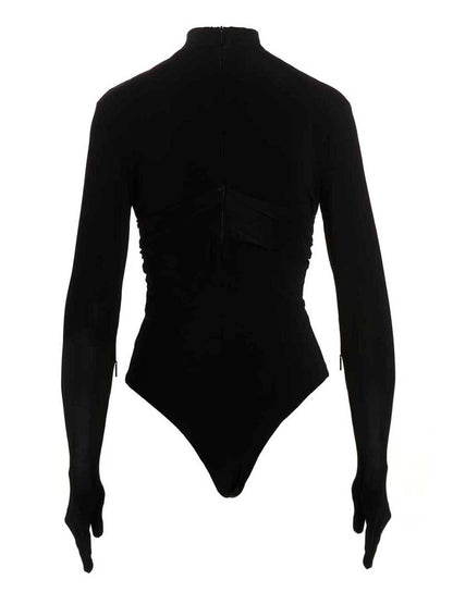 Ambush Black Viscose Bodysuit