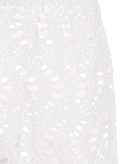 Giambattista Valli White Cotton Mini Skirt
