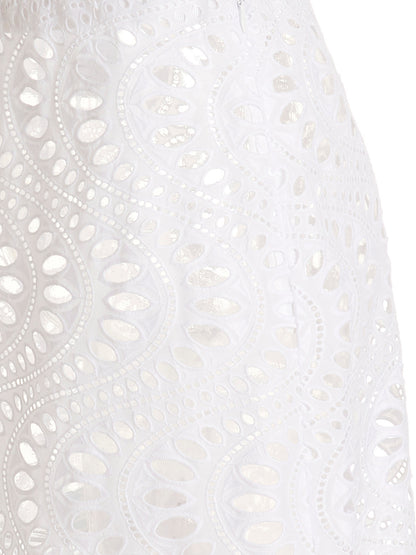 Giambattista Valli White Cotton Mini Skirt