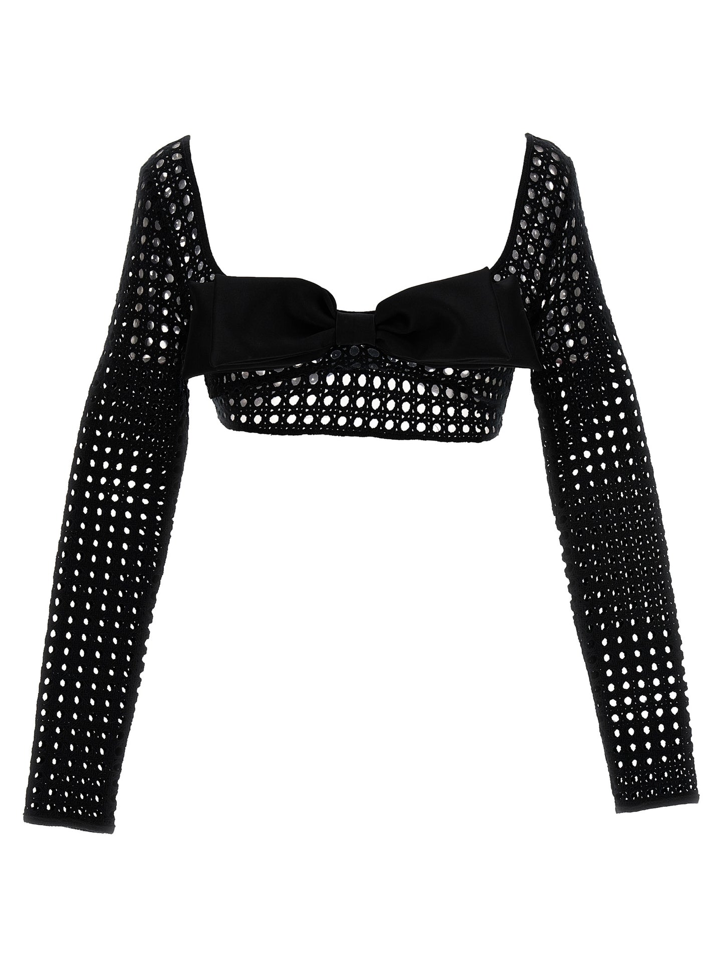 Giambattista Valli Black Polyester Long Sleeve T-Shirt
