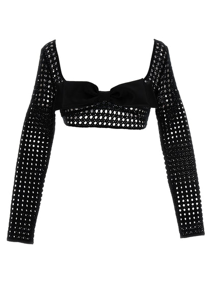 Giambattista Valli Black Polyester Long Sleeve T-Shirt
