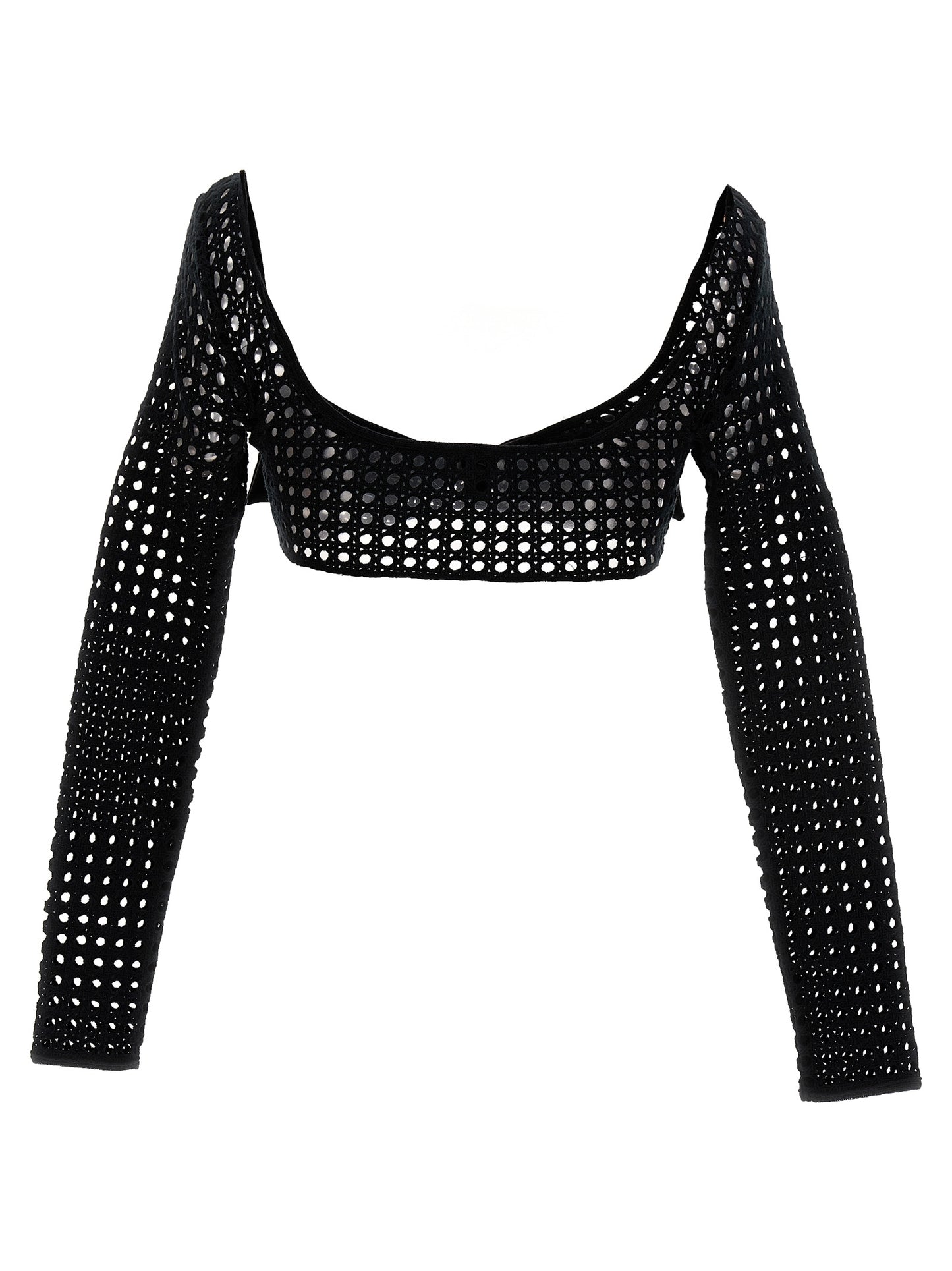Giambattista Valli Black Polyester Long Sleeve T-Shirt