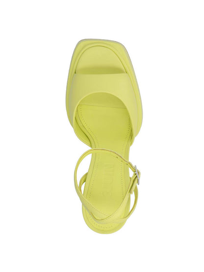 3Juin Bicolor Leather Stiletto Heel Sandals