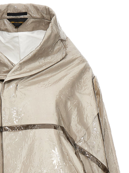 Comme Des Garçons Gray Polyethylene Coat
