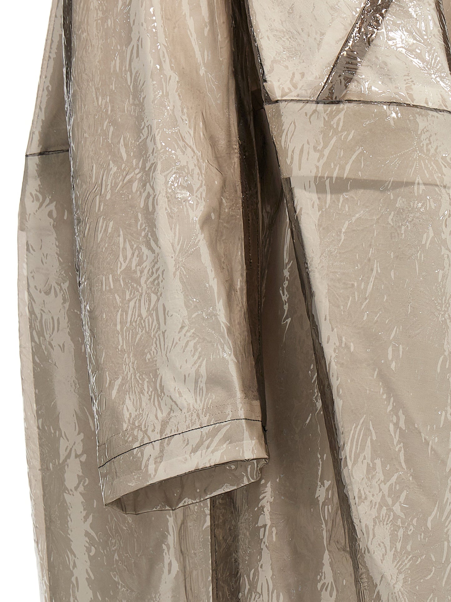 Comme Des Garçons Gray Polyethylene Coat