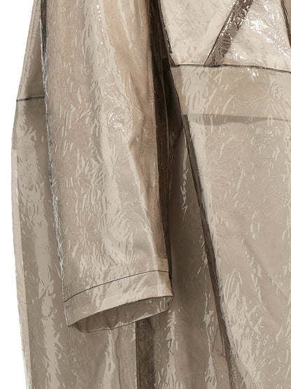 Comme Des Garçons Gray Polyethylene Coat