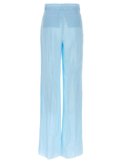 Sportmax Blue Viscose Casual Pants