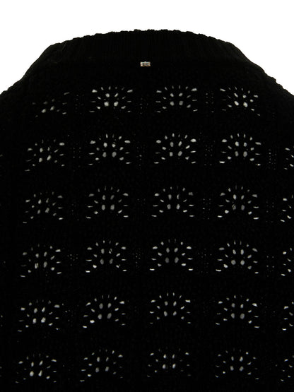 Sportmax Black Wool Cardigan