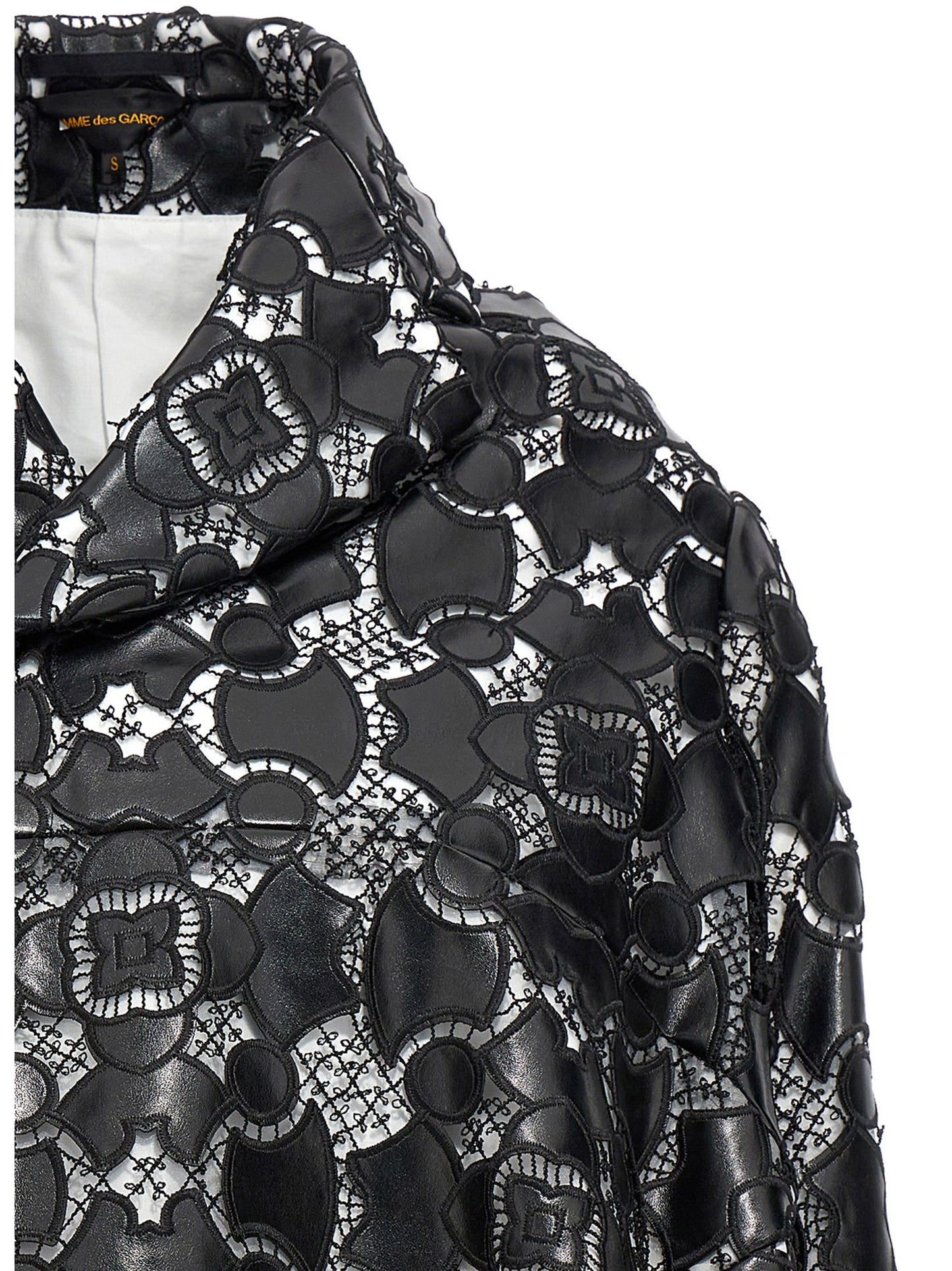 Comme Des Garçons Bicolor Polyethylene Leather Jacket