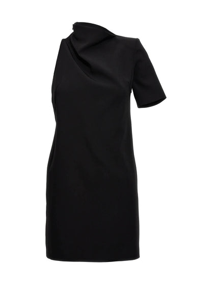 Sportmax Black Viscose Short Dress