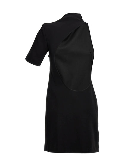 Sportmax Black Viscose Short Dress