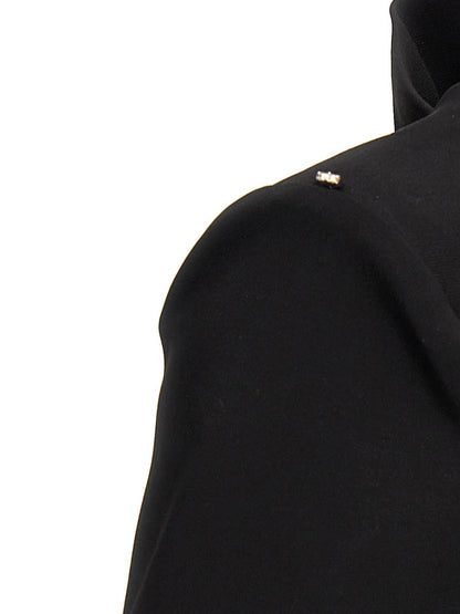 Sportmax Black Viscose Short Dress