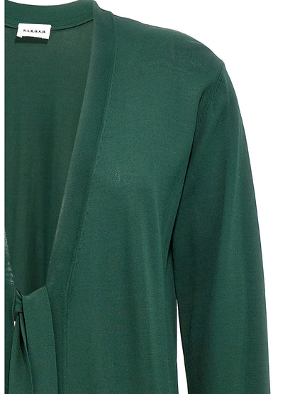 P.A.R.O.S.H. Bicolor Viscose Cardigan