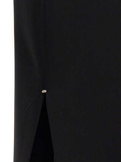 Sportmax Black Viscose Long Skirt