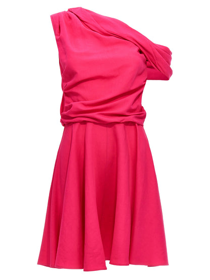 ROCHAS Fuchsia Viscose Short Dress